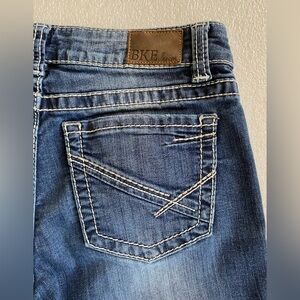 BKE Stella Women's Straight Jeans Size 28/29 Low Rise - Altered Hemmed Jeans